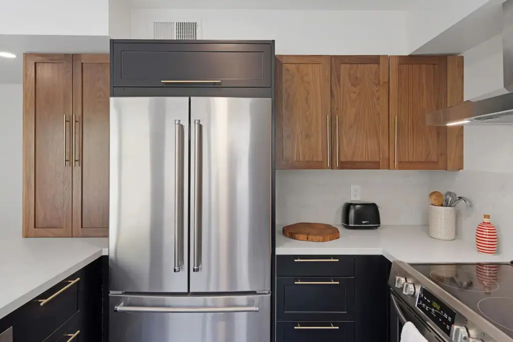 Walnut Shaker Black Shaker Cabinet doors on Ikea Sektion cabinets