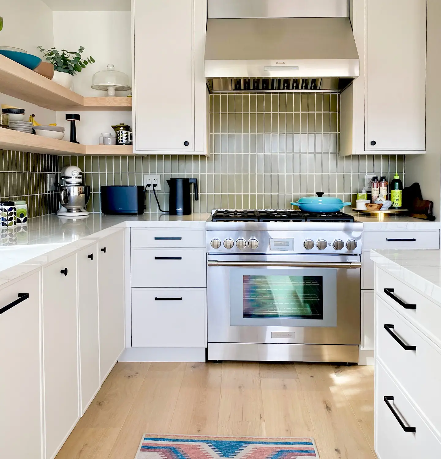 Soapstone doors fronts on Ikea Sektion cabinets