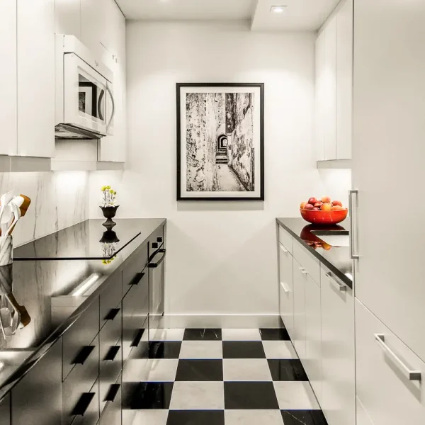 Two Tone Kitchen - White and Black kitchen cabinets