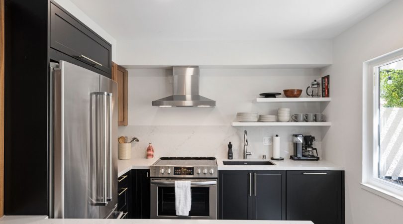 A Thermofoil Kitchen cabinet